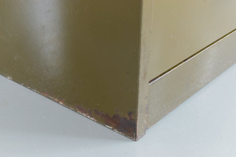 Vintage Green Metal Filing Cabinet by Shannon Systems
