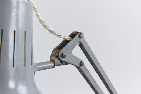 Vintage Grey Anglepoise Lamp by Luxo of Norway