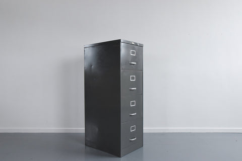 Vintage Grey Metal Filing Cabinet by Art Metal