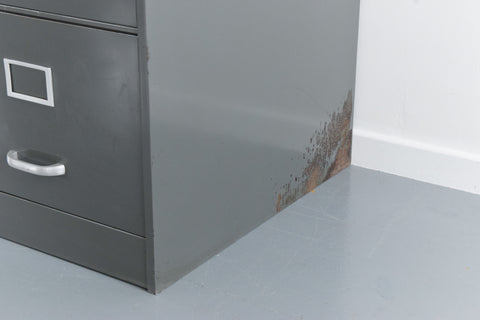Vintage Grey Metal Filing Cabinet by Art Metal