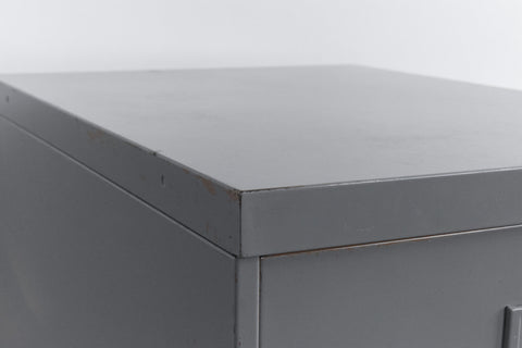 Vintage Grey Metal Filing Cabinet by Constructors Ltd.