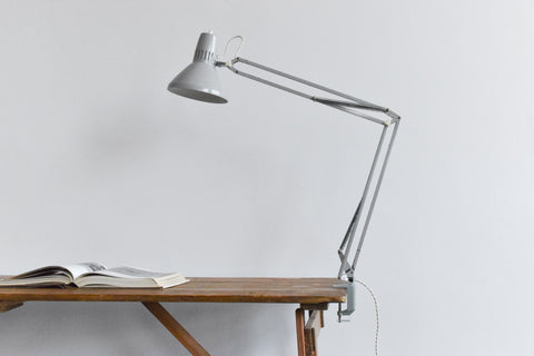 Vintage Grey Type 2211 Anglepoise Clamp Lamp by Ledu Waso