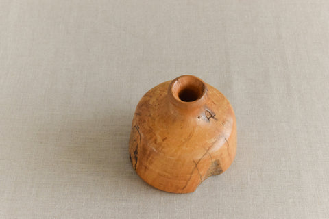 Vintage Hand Turned Small Wooden Bud Vase