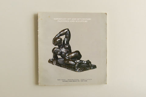 Vintage Important 19th and 20th Century Paintings and Sculpture Auction Catalogue by Sotherby Parke Bernet Inc