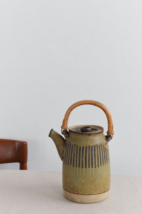 Vintage Japanese Style Studio Pottery Coffee Pot by Tremar Potteries LTD.