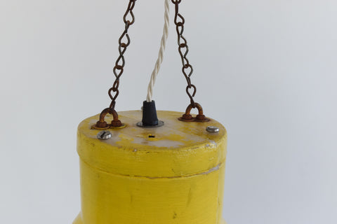 Vintage Large Novelty 1980s Plastic Light Bulb Pendant Lamp