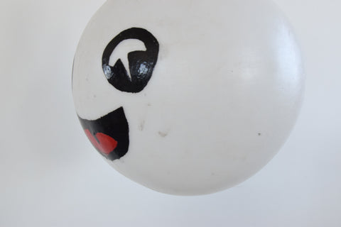 Vintage Large Novelty 1980s Plastic Light Bulb Pendant Lamp