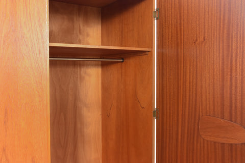 Vintage Teak Double Wardrobe by Remploy