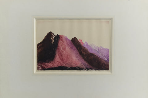 Vintage Limited Edition Signed Framed Print of Mountains