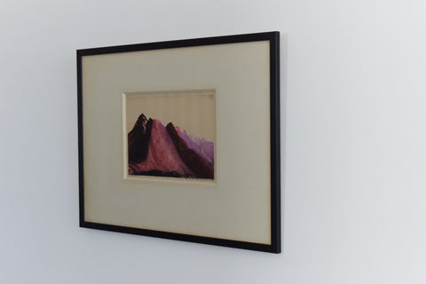 Vintage Limited Edition Signed Framed Print of Mountains