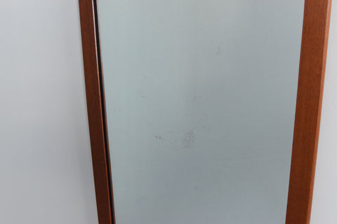 Vintage Long Danish Teak Mirror