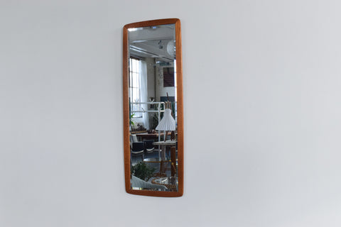 Vintage Long Teak Mirror by Clark Eaton