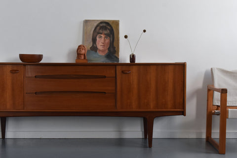 Vintage Long Teak Sideboard by Younger