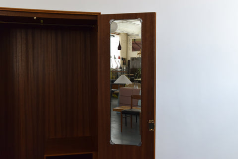 Vintage Oak Double Wardrobe by Meredew