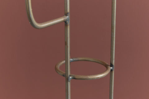 Vintage Metal Floor Standing Candle Holder / Candelabra