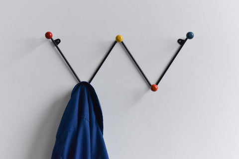 Vintage Metal Zig Zag Atomic Coat Hook