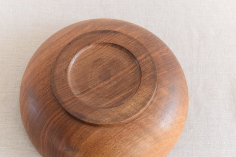 Vintage Mid-Century Hand Turned Wooden Bowl