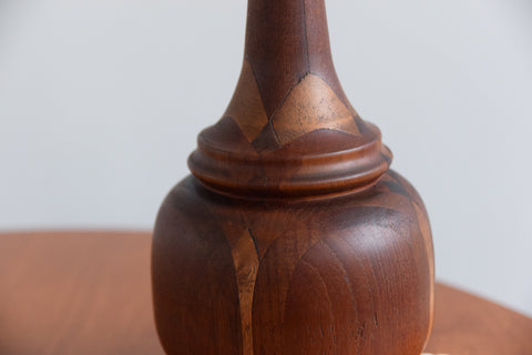 Vintage Multi Tone Wooden Table Lamp Base