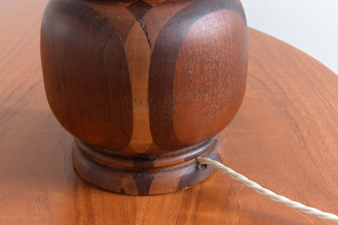 Vintage Multi Tone Wooden Table Lamp Base