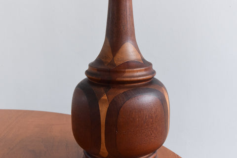 Vintage Multi Tone Wooden Table Lamp Base