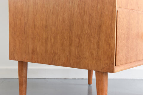 Vintage Oak Tallboy Chest of Drawers by Meredew