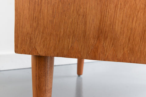 Vintage Oak Tallboy Chest of Drawers by Meredew
