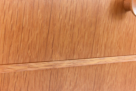 Vintage Oak Tallboy Chest of Drawers by Meredew