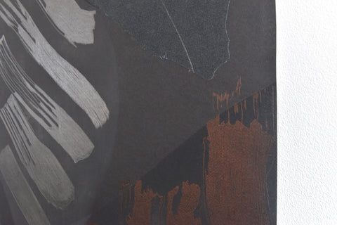 Vintage Original Abstract Collage by Artist Robert Arthur Bramwell