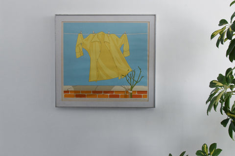 Vintage Original Signed Screen Print by Jeffery Edwards dated 1972 'Insufficient Pruning'