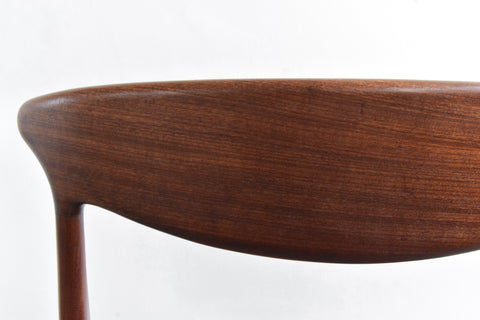 Vintage Pair of Rare Danish Early 1950s Model 71 Dining Chairs By Arne Hovmand Olsen For Mogens Kold