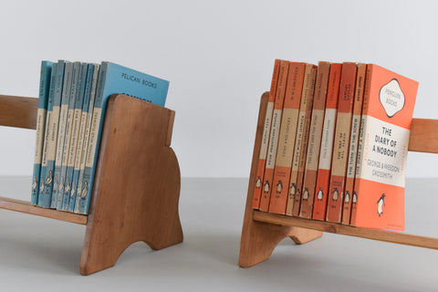 Vintage Wooden Handmade Book Rack / Stand