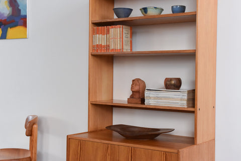 Vintage Pine Cabinet / Bookcase