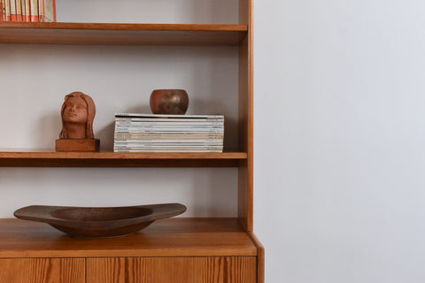 Vintage Pine Cabinet / Bookcase