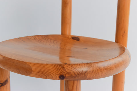 Vintage Single Pine Dining Chair by Rainer Daumiller