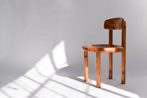 Vintage Single Pine Dining Chair by Rainer Daumiller