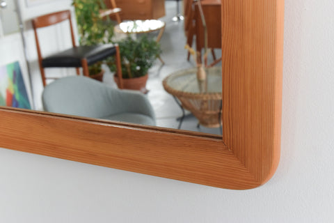 Vintage Pine Square Mirror