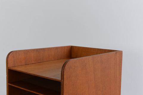 Vintage Plywood Desktop Paper Rack