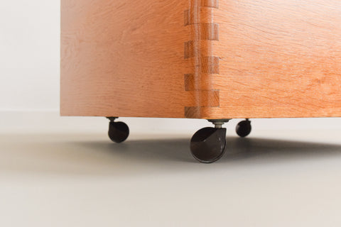 Vintage Rare 1960s Oak and Rosewood Drinks Box