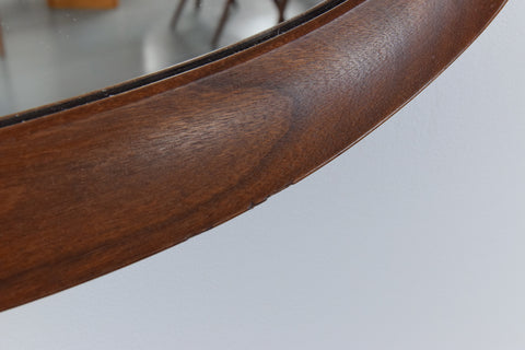 Vintage Rare Swedish Teak Mirror by Glas & Trä Hovmantorp
