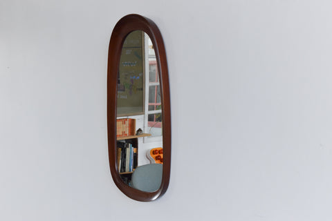 Vintage Rare Swedish Teak Mirror by Glas & Trä Hovmantorp
