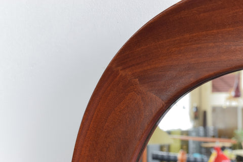 Vintage Rare Swedish Teak Mirror by Glas & Trä Hovmantorp