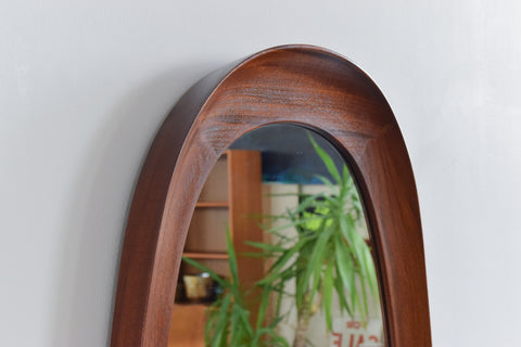 Vintage Rare Swedish Teak Mirror by Glas & Trä Hovmantorp
