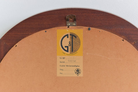 Vintage Rare Swedish Teak Mirror by Glas & Trä Hovmantorp
