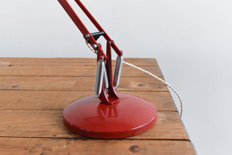 Vintage Red Anglepoise Apex 90 Lamp by Herbert Terry & Sons