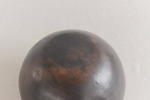 Vintage Rustic Studio Pottery Terracotta Globular Vase