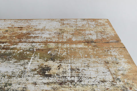 Vintage Rustic Wooden Bifold Trestle Table