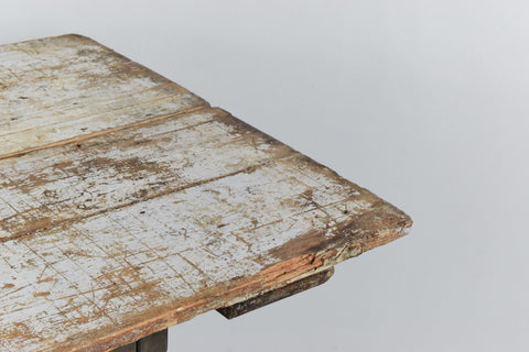 Vintage Rustic Wooden Bifold Trestle Table
