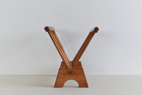 Vintage Rustic Wooden Magazine Rack