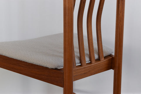 Vintage Danish Set of Four Teak Dining Chairs by Boltinge