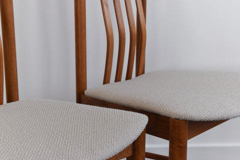 Vintage Danish Set of Four Teak Dining Chairs by Boltinge